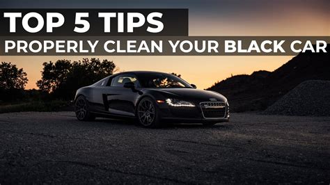 how to maintain black car
